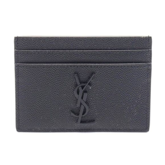 Yves Saint Laurent Cassandra Leather Card Case